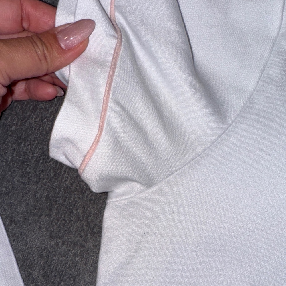 Rae Dunn-  Bride Pajama Set White Pink Trim Size Large - Picture 6 of 17